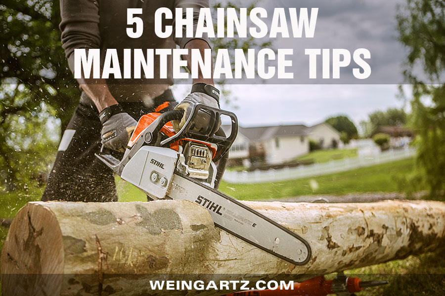 5 Chainsaw Maintenance Tips - Featured Image
