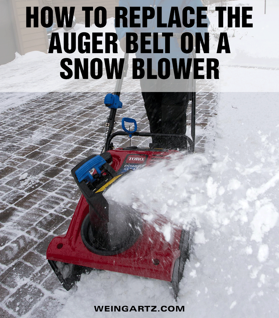 How-to-Replace-the-Auger-Belt-on-a-Snow-Blower - Featured Image