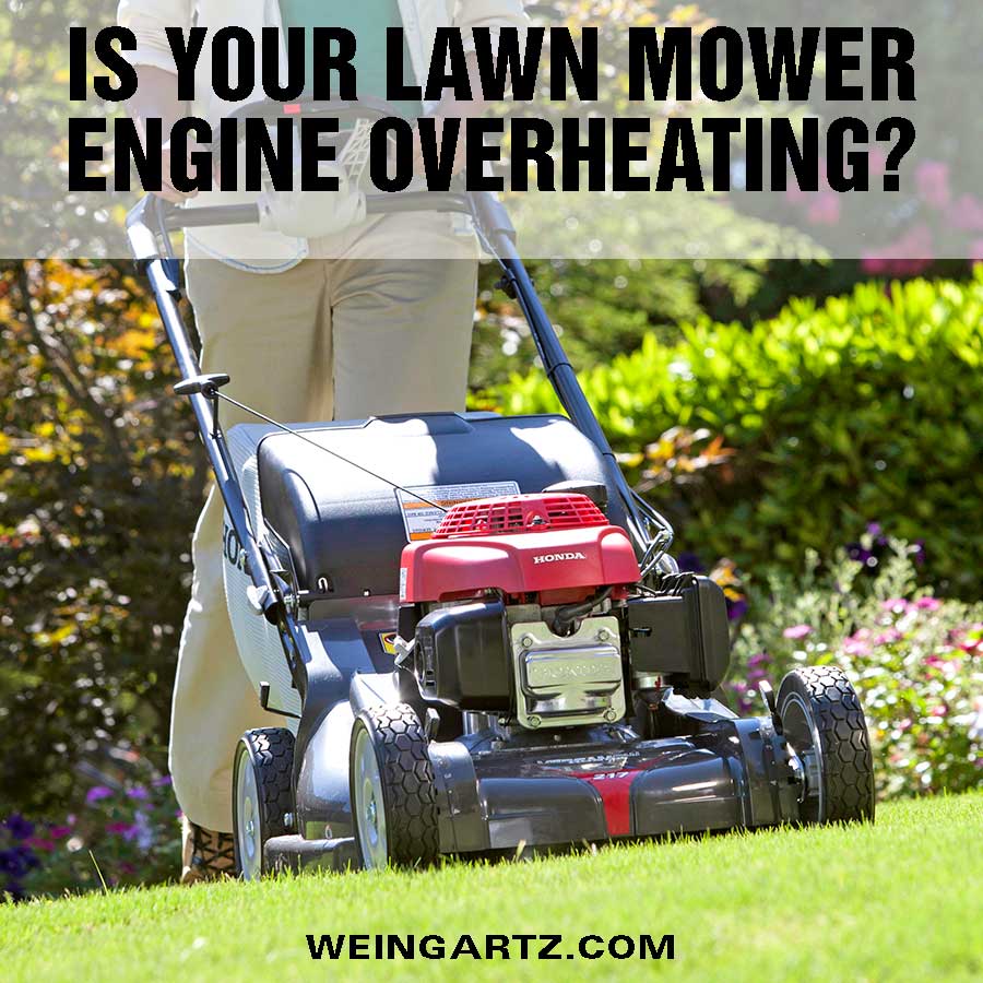 Is-Your-Lawn-Mower-Engine-Overheating - Featured Image
