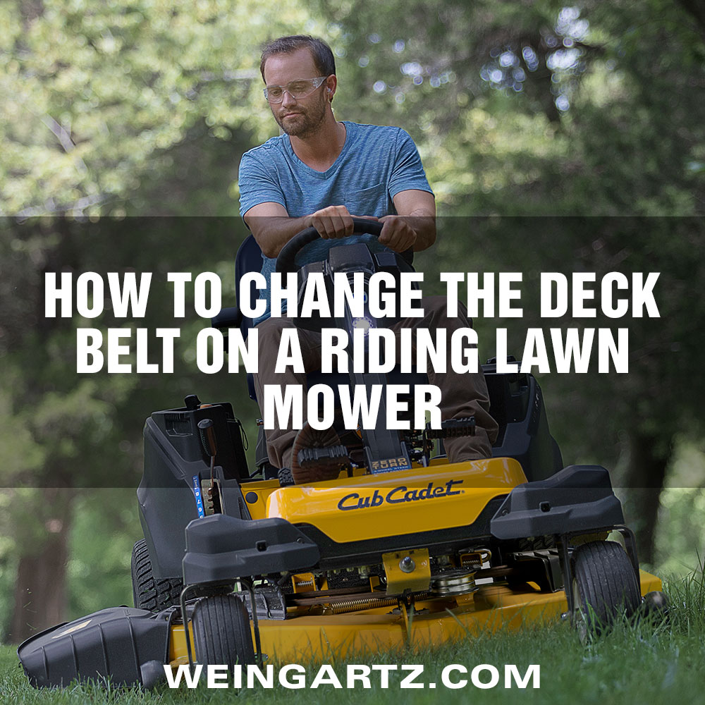 How to Change the Deck Belt on a Riding Lawn Mower