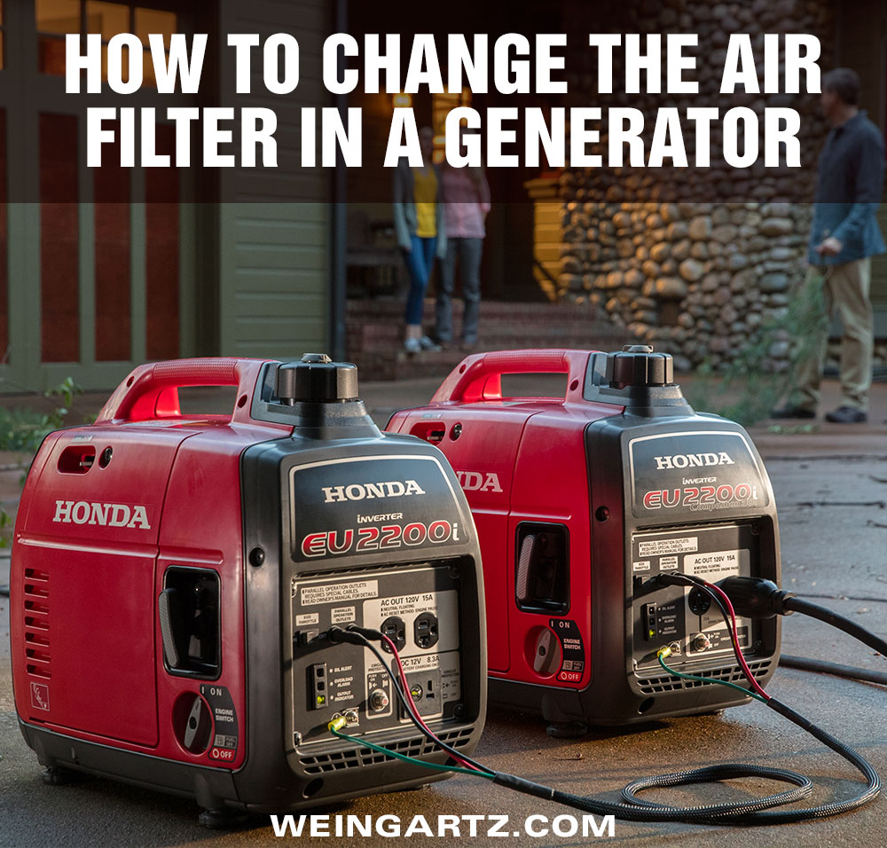 How To Change the Air Filter in a Honda Generator