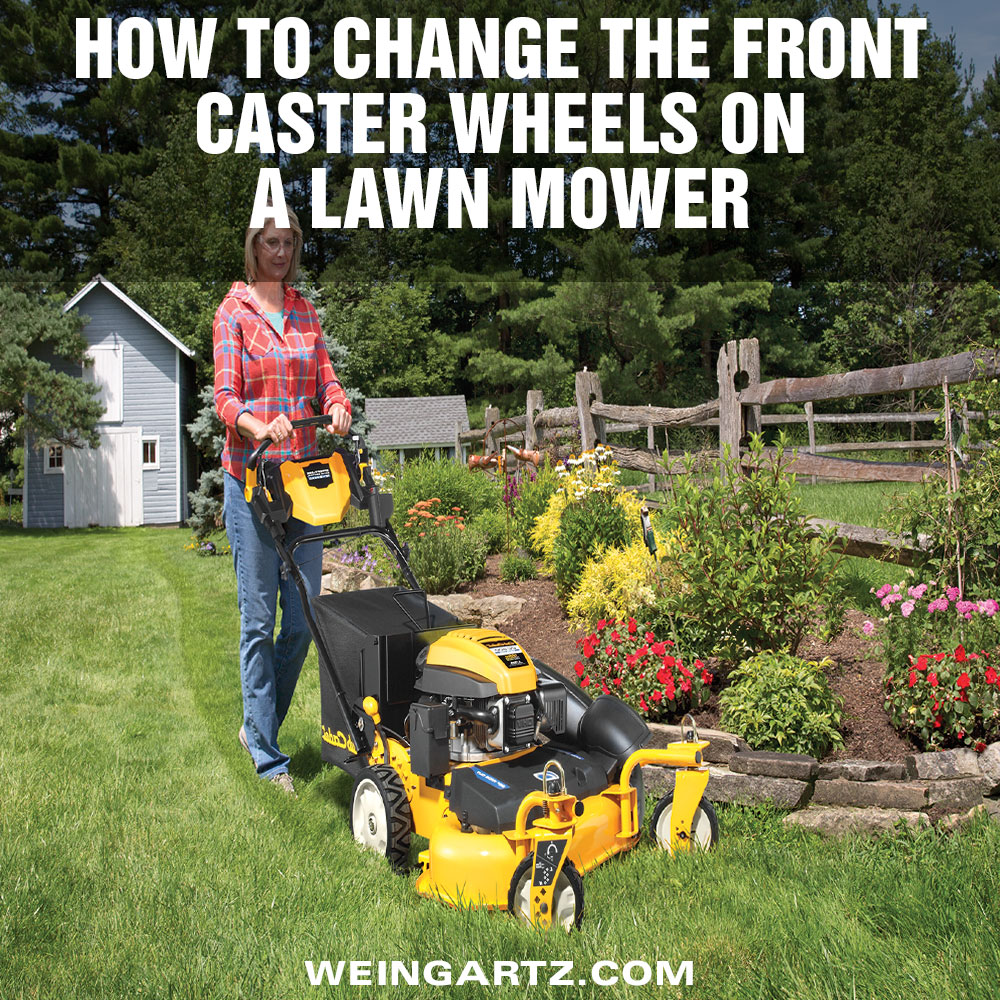 How to Change the Front Caster Wheels on a Cub Cadet Lawn Mower