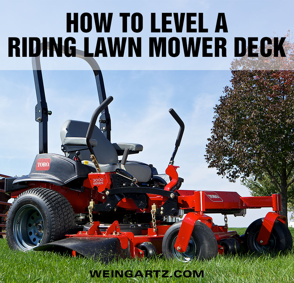 How to Level a Riding Lawn Mower Deck