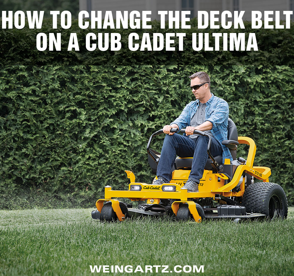 How to Change the Deck Belt on a Cub Cadet Ultima Zero Turn Rider