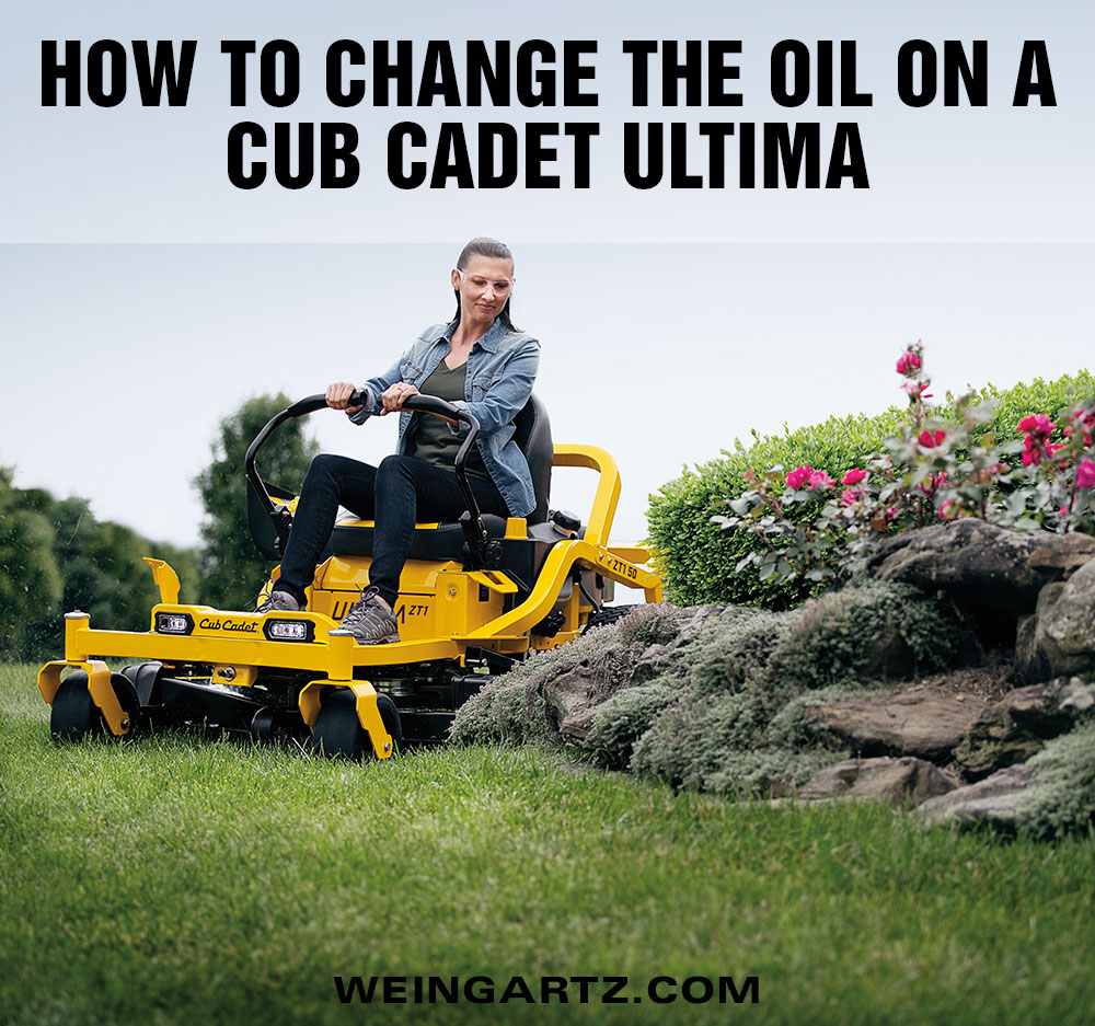 How to Change the Oil on a Cub Cadet Ultima Zero Turn Rider
