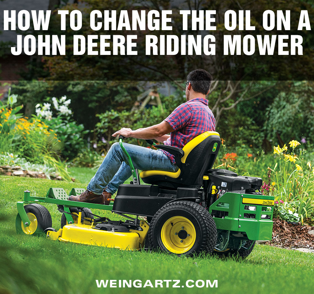 How to Change the Oil on a John Deere Riding Lawn Mower
