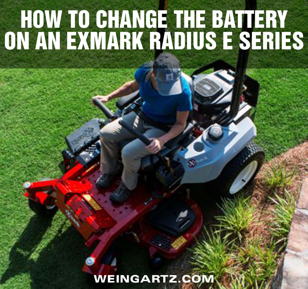 How To Change the Battery on an Exmark Radius E Series Zero Turn Rider