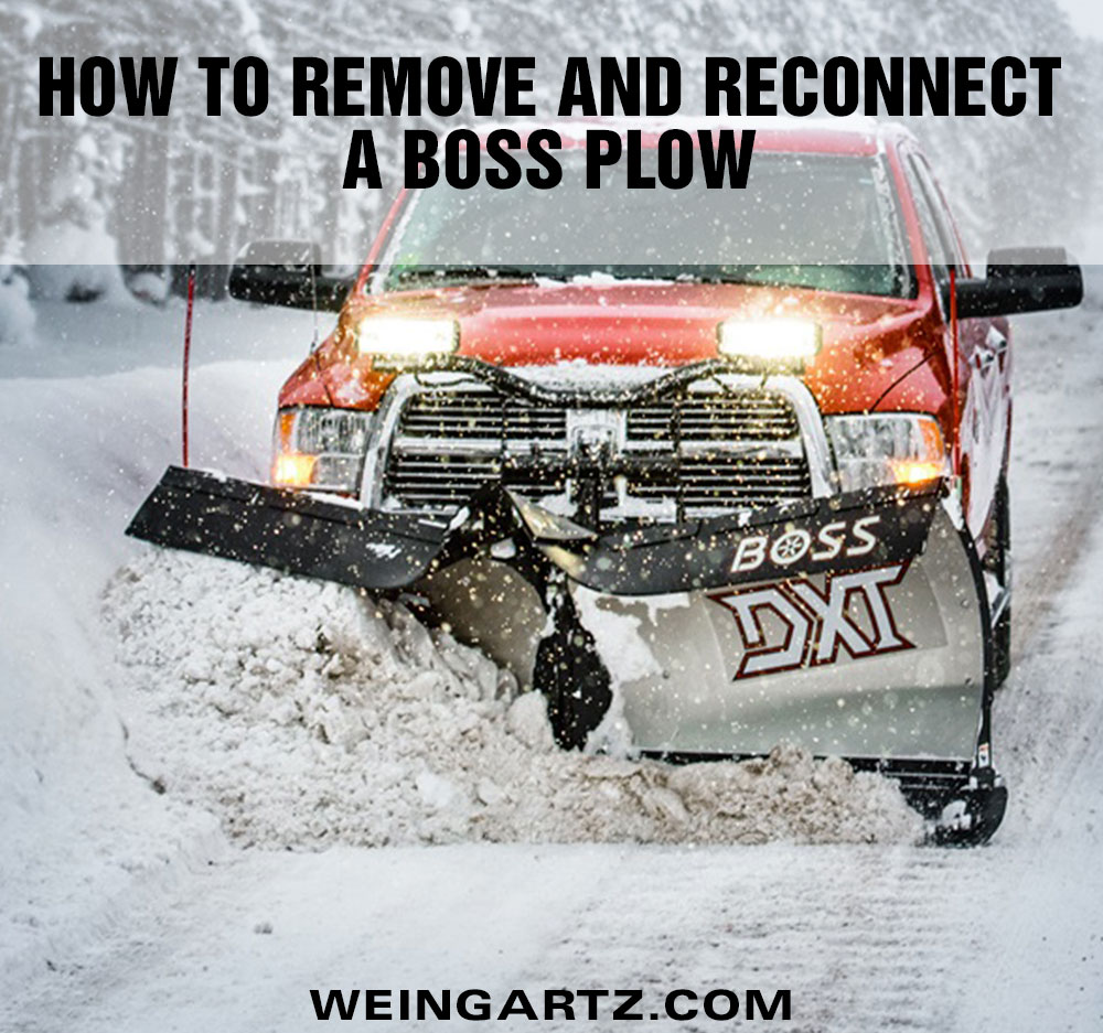 How To Remove and Reconnect a Boss Plow
