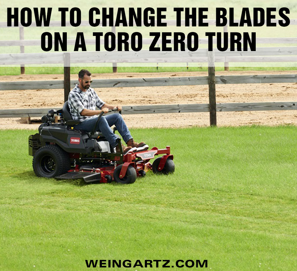 How To Change the Blades on a Toro Zero Turn