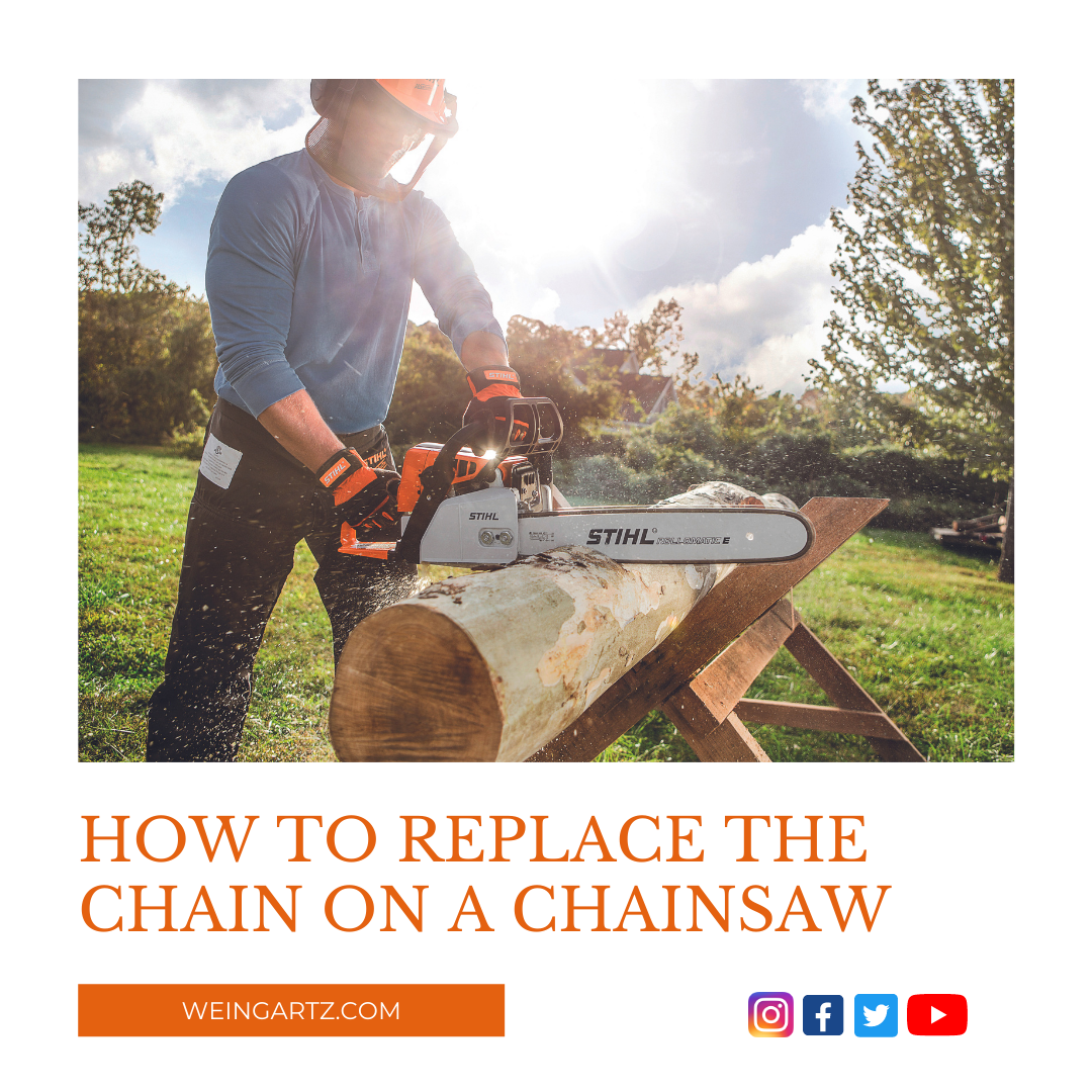 HOW TO REPLACE THE CHAIN ON A CHAINSAW