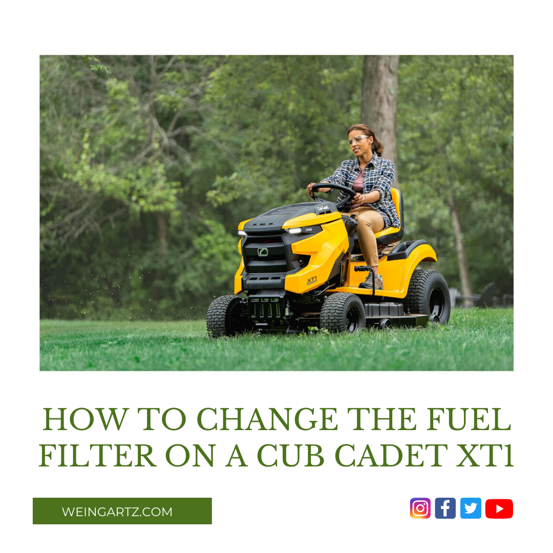 HOW TO CHANGE THE FUEL FILTER ON A CUB CADET XT1