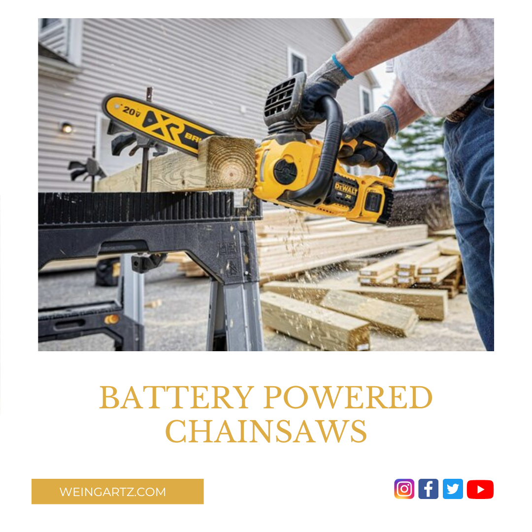 BATTERY POWERED CHAINSAWS